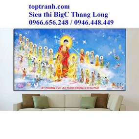 Tranh thêu Tây phương cự lạc